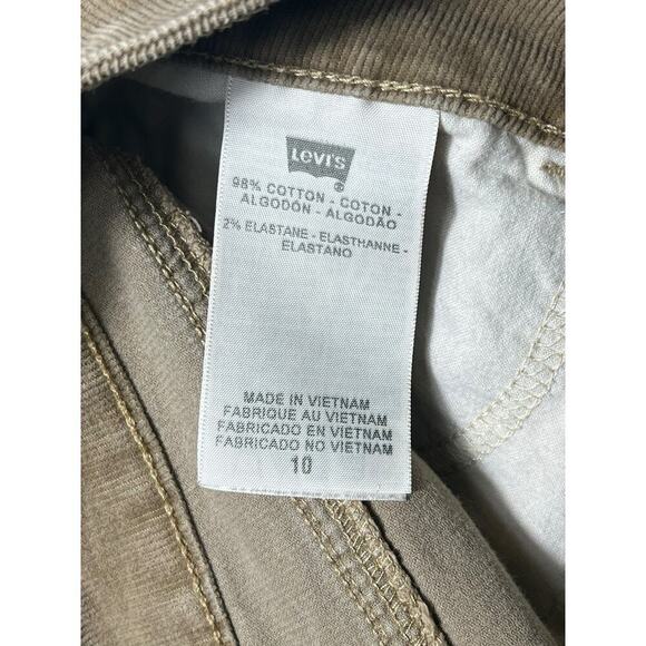 Levi’s 526 Slender Boot Cut Corduroy Shorts Women’s Size 10 Raw Hem Frayed Y2K - Picture 4 of 6